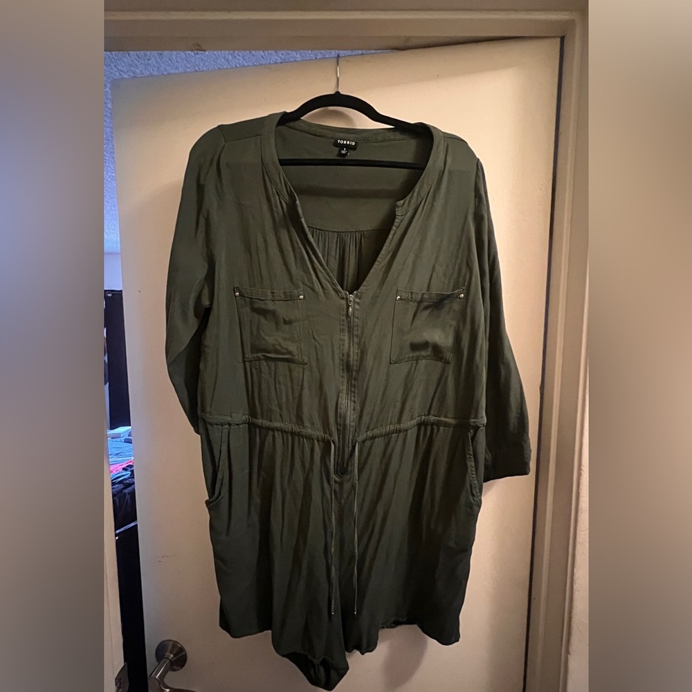 Torrid Olive Green Romper